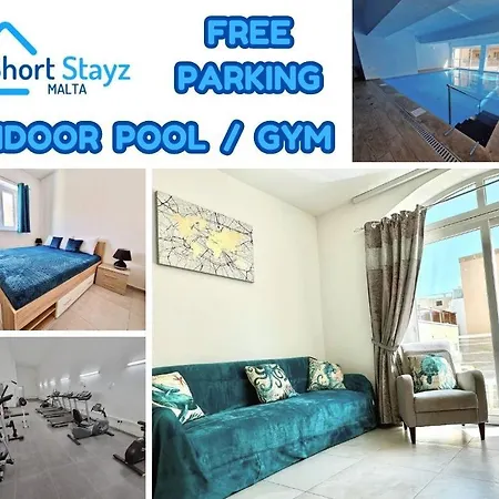 Bright & With Parking, Indoor Pool & Gym Lejlighed San Pawl il-Baħar